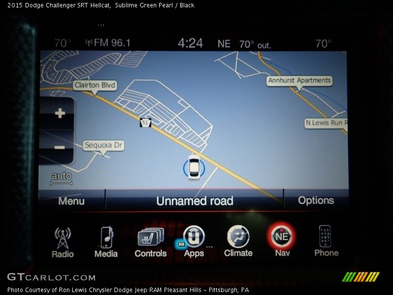 Sublime Green Pearl / Black 2015 Dodge Challenger SRT Hellcat