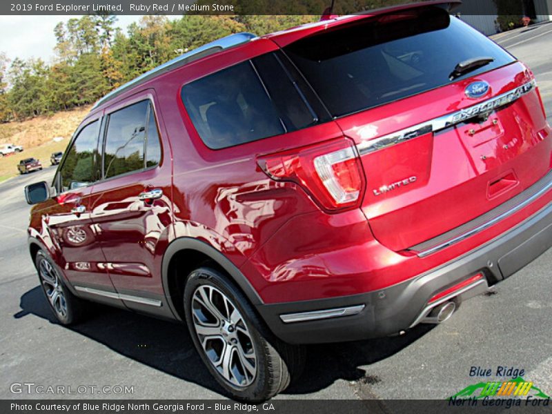 Ruby Red / Medium Stone 2019 Ford Explorer Limited