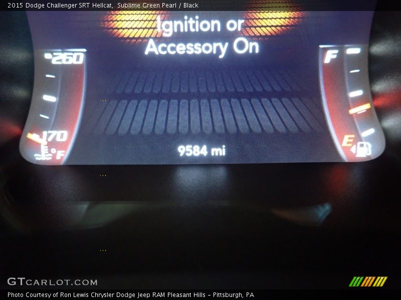 Sublime Green Pearl / Black 2015 Dodge Challenger SRT Hellcat
