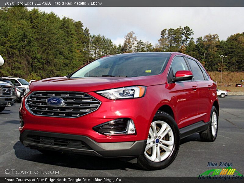 Rapid Red Metallic / Ebony 2020 Ford Edge SEL AWD