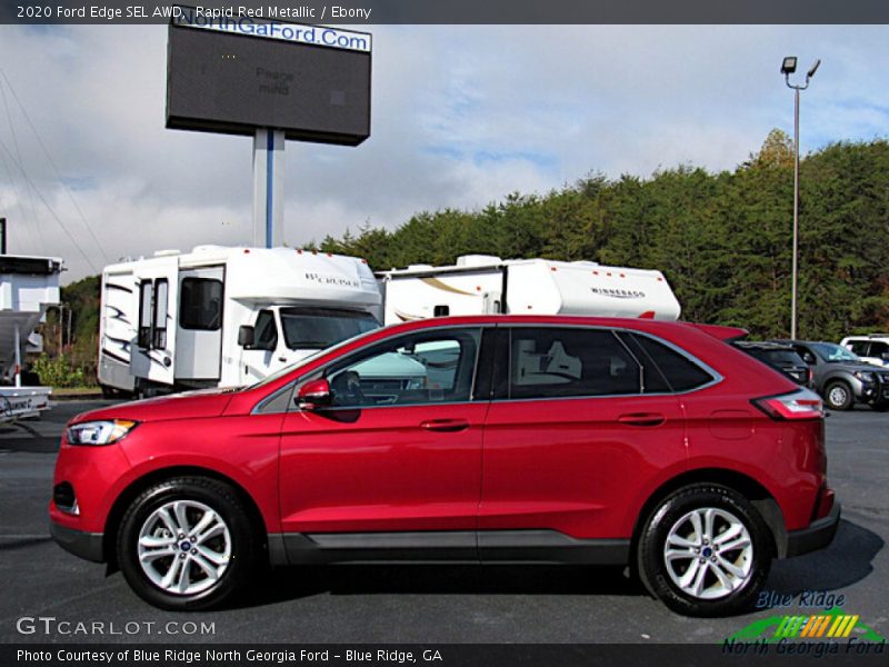 Rapid Red Metallic / Ebony 2020 Ford Edge SEL AWD