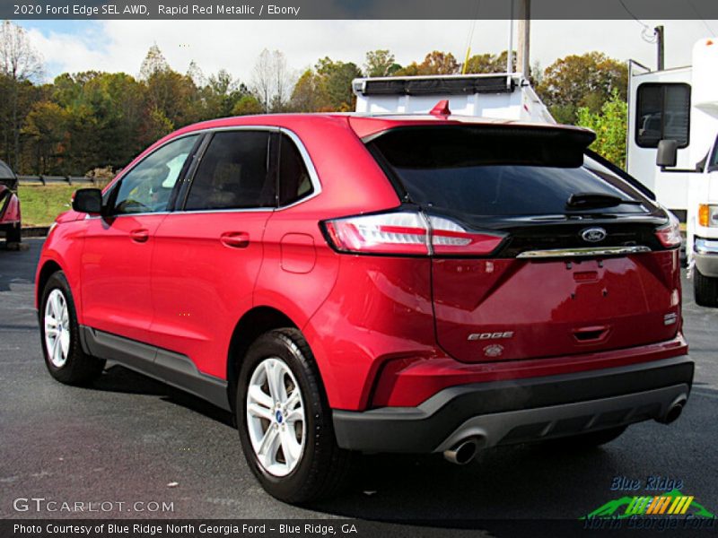 Rapid Red Metallic / Ebony 2020 Ford Edge SEL AWD