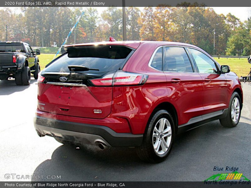 Rapid Red Metallic / Ebony 2020 Ford Edge SEL AWD