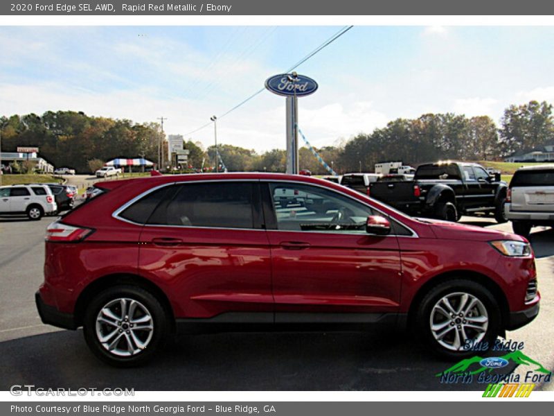 Rapid Red Metallic / Ebony 2020 Ford Edge SEL AWD