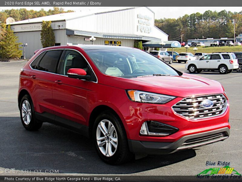 Rapid Red Metallic / Ebony 2020 Ford Edge SEL AWD