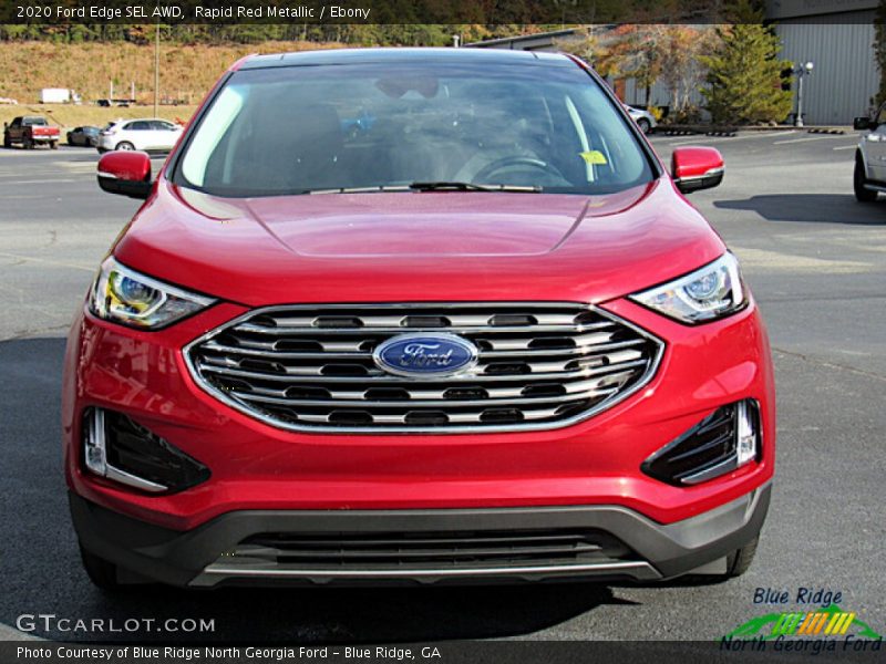 Rapid Red Metallic / Ebony 2020 Ford Edge SEL AWD