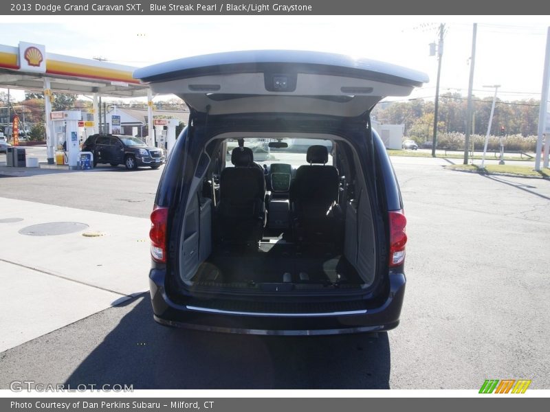 Blue Streak Pearl / Black/Light Graystone 2013 Dodge Grand Caravan SXT