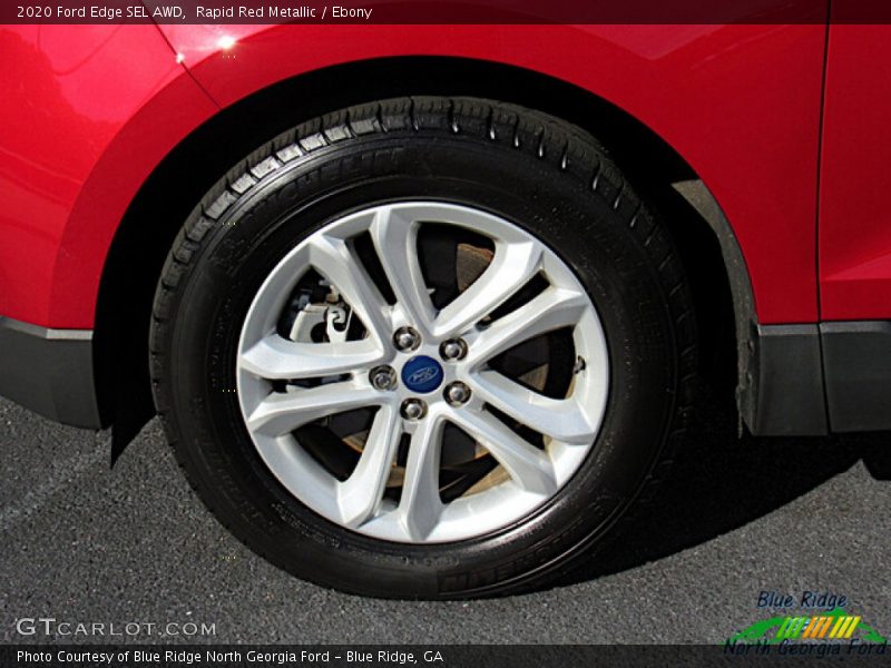 Rapid Red Metallic / Ebony 2020 Ford Edge SEL AWD