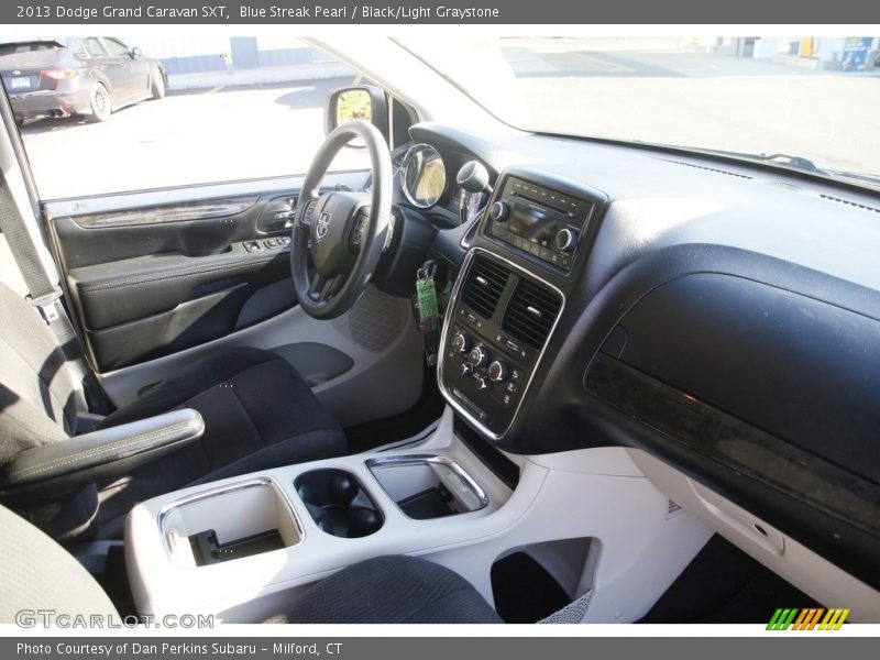 Blue Streak Pearl / Black/Light Graystone 2013 Dodge Grand Caravan SXT