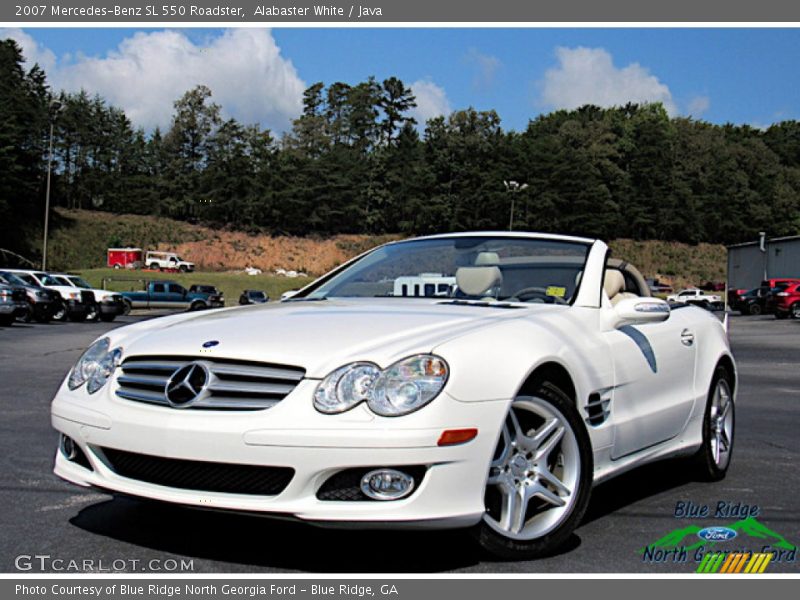 Alabaster White / Java 2007 Mercedes-Benz SL 550 Roadster