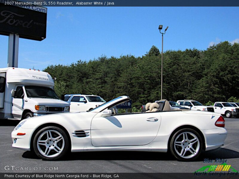 Alabaster White / Java 2007 Mercedes-Benz SL 550 Roadster