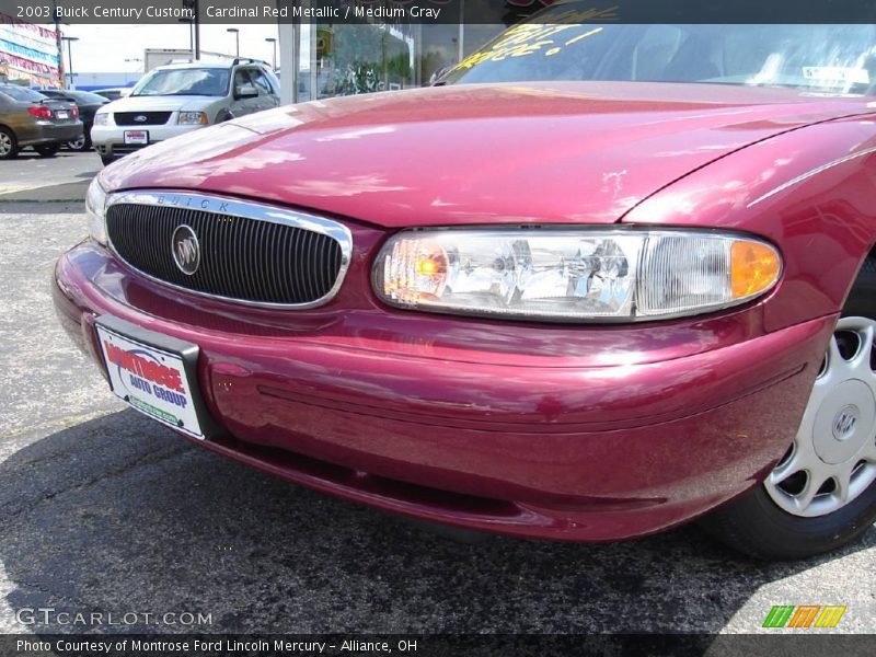 Cardinal Red Metallic / Medium Gray 2003 Buick Century Custom