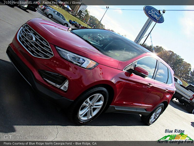 Rapid Red Metallic / Ebony 2020 Ford Edge SEL AWD