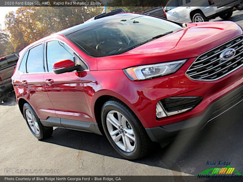 Rapid Red Metallic / Ebony 2020 Ford Edge SEL AWD