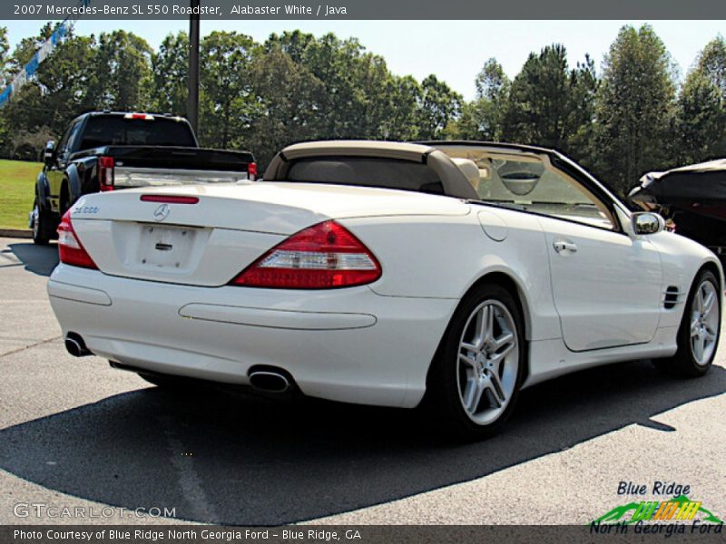 Alabaster White / Java 2007 Mercedes-Benz SL 550 Roadster