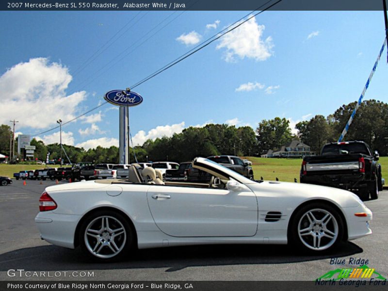 Alabaster White / Java 2007 Mercedes-Benz SL 550 Roadster