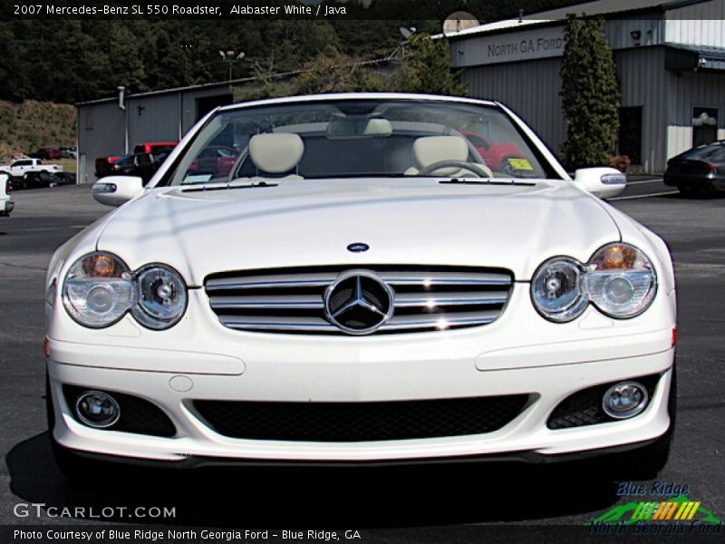 Alabaster White / Java 2007 Mercedes-Benz SL 550 Roadster
