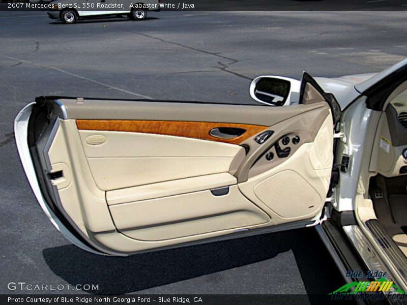 Alabaster White / Java 2007 Mercedes-Benz SL 550 Roadster