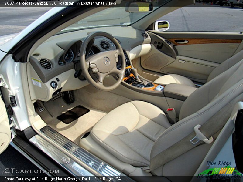 Alabaster White / Java 2007 Mercedes-Benz SL 550 Roadster