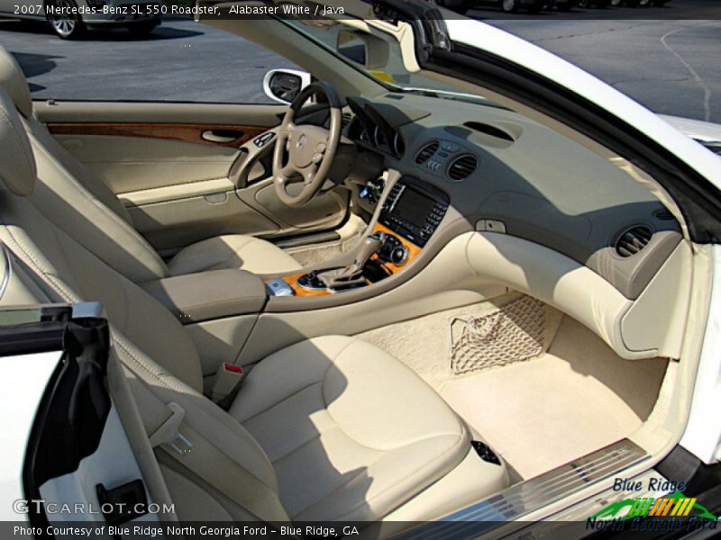 Alabaster White / Java 2007 Mercedes-Benz SL 550 Roadster