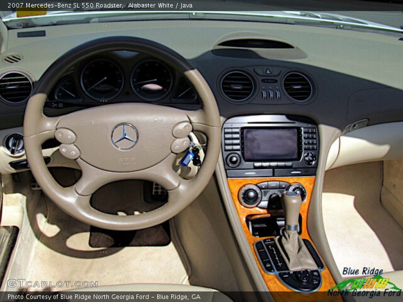 Alabaster White / Java 2007 Mercedes-Benz SL 550 Roadster