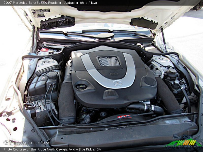 Alabaster White / Java 2007 Mercedes-Benz SL 550 Roadster