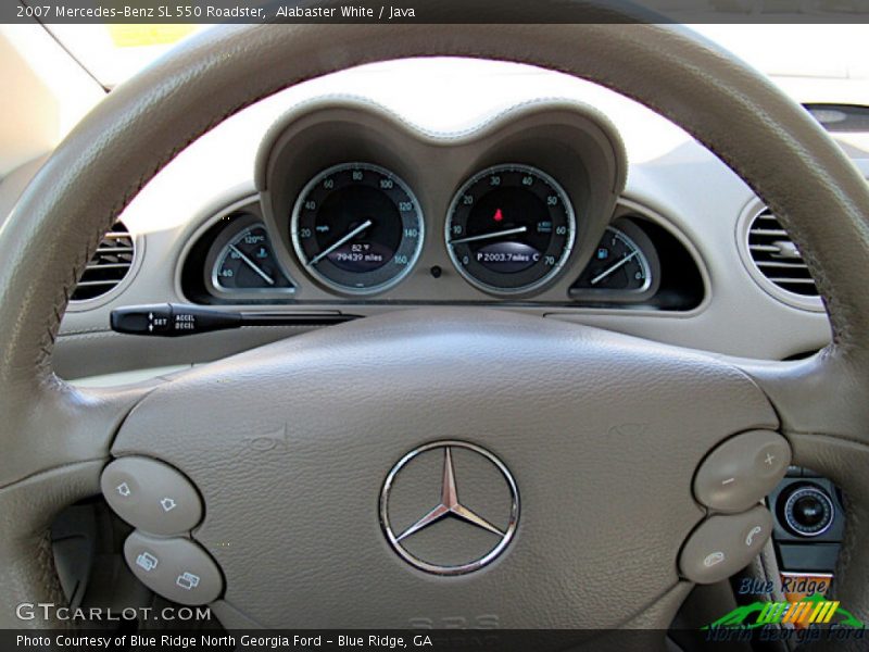 Alabaster White / Java 2007 Mercedes-Benz SL 550 Roadster