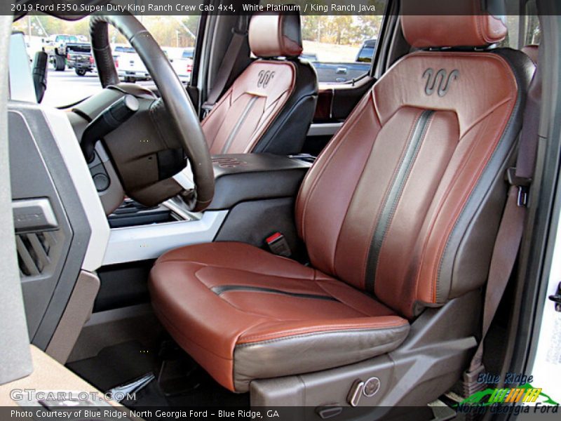 Front Seat of 2019 F350 Super Duty King Ranch Crew Cab 4x4