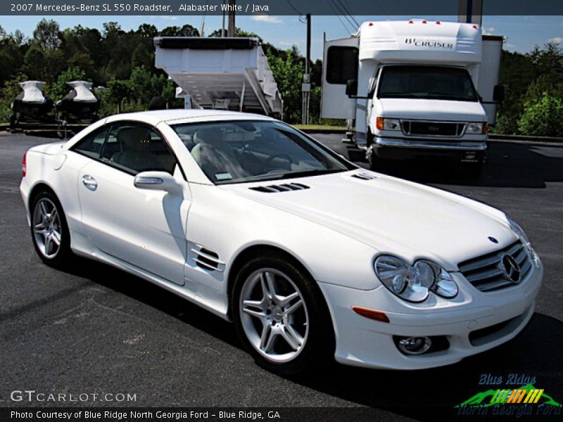 Alabaster White / Java 2007 Mercedes-Benz SL 550 Roadster