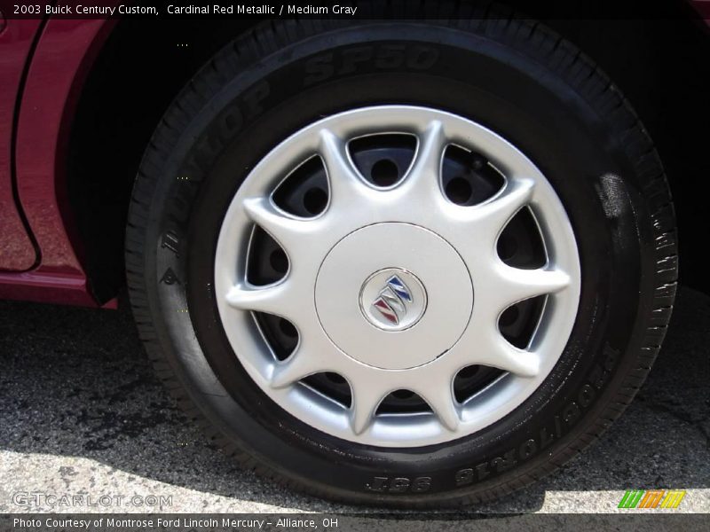 Cardinal Red Metallic / Medium Gray 2003 Buick Century Custom