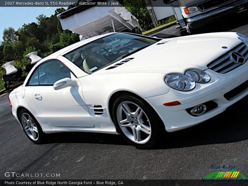 Alabaster White / Java 2007 Mercedes-Benz SL 550 Roadster
