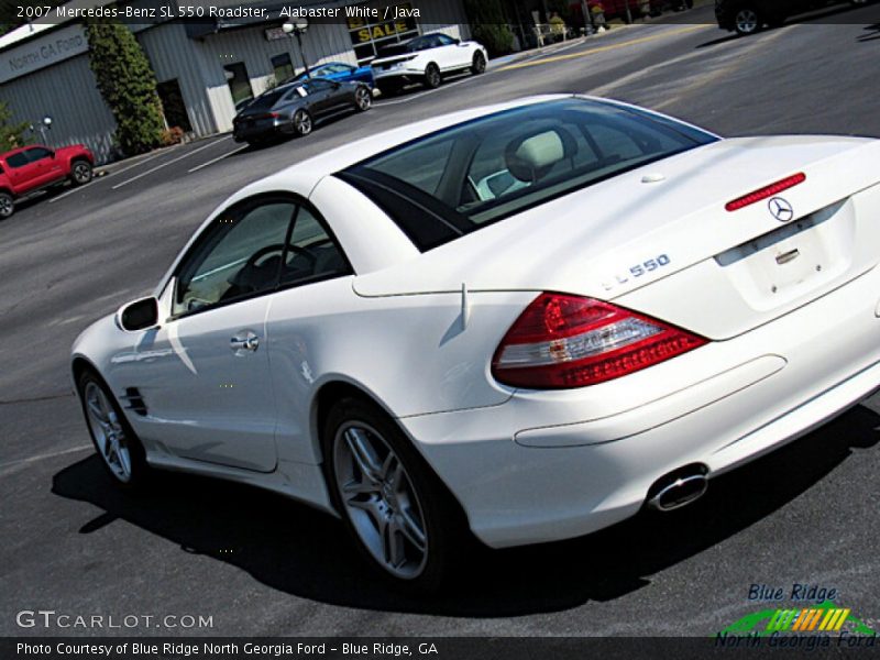 Alabaster White / Java 2007 Mercedes-Benz SL 550 Roadster