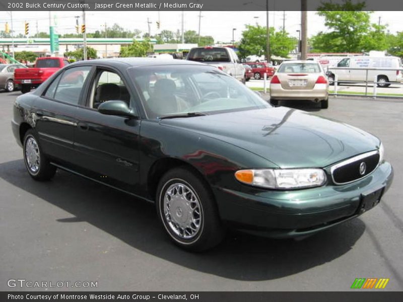 Jasper Green Metallic / Medium Gray 2002 Buick Century Custom