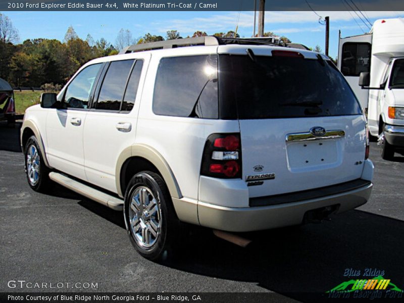 White Platinum Tri-Coat / Camel 2010 Ford Explorer Eddie Bauer 4x4