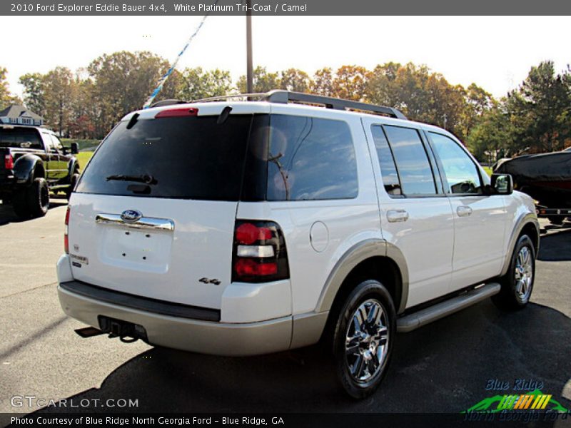 White Platinum Tri-Coat / Camel 2010 Ford Explorer Eddie Bauer 4x4