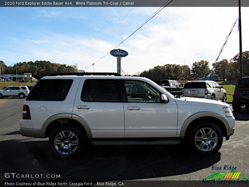 White Platinum Tri-Coat / Camel 2010 Ford Explorer Eddie Bauer 4x4