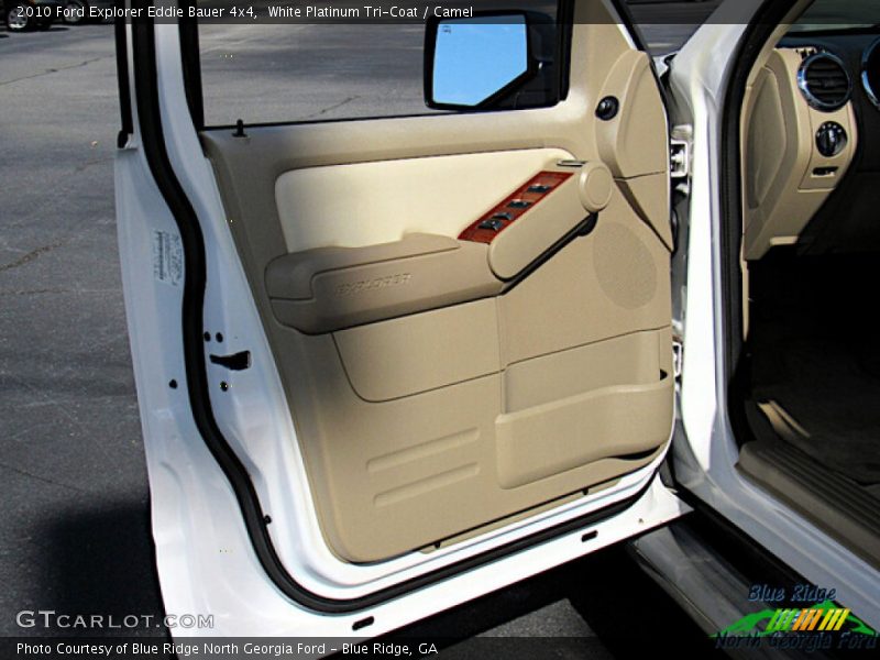 White Platinum Tri-Coat / Camel 2010 Ford Explorer Eddie Bauer 4x4