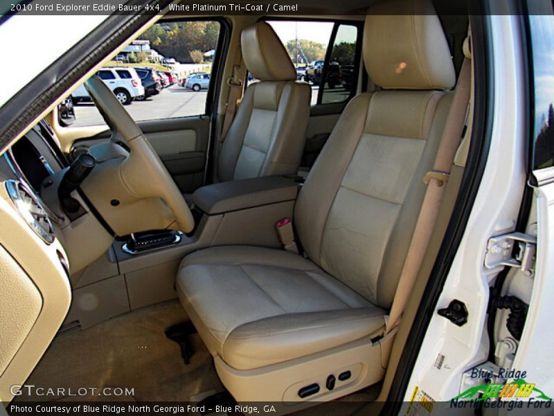 White Platinum Tri-Coat / Camel 2010 Ford Explorer Eddie Bauer 4x4