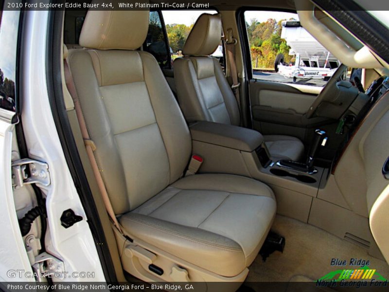White Platinum Tri-Coat / Camel 2010 Ford Explorer Eddie Bauer 4x4