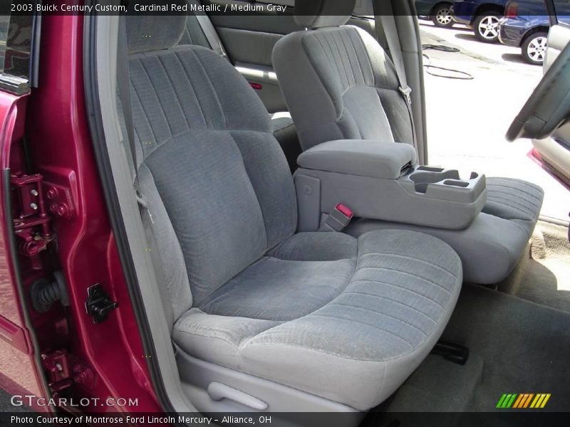 Cardinal Red Metallic / Medium Gray 2003 Buick Century Custom
