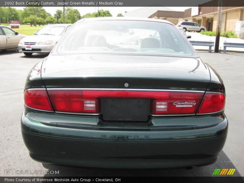 Jasper Green Metallic / Medium Gray 2002 Buick Century Custom