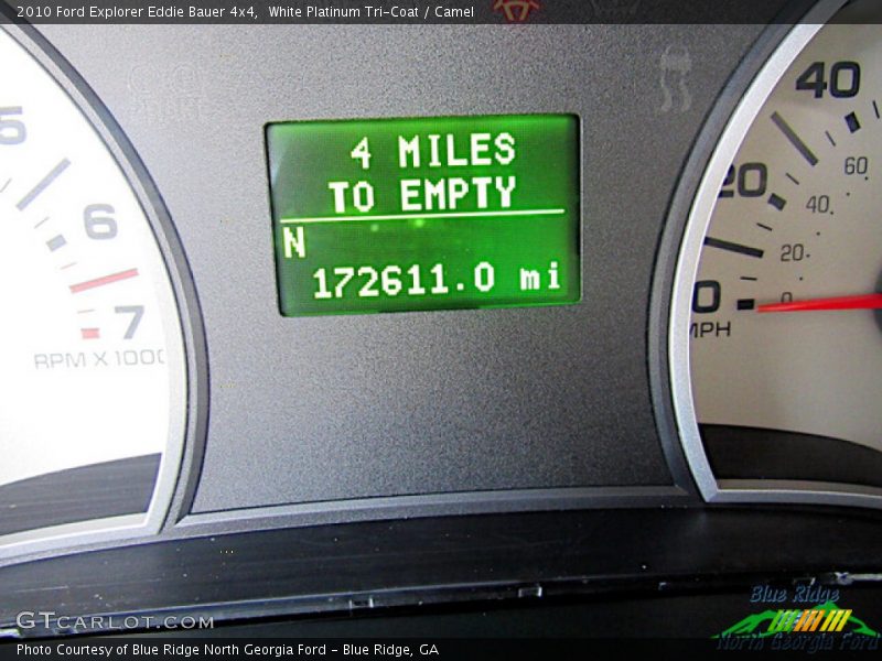 White Platinum Tri-Coat / Camel 2010 Ford Explorer Eddie Bauer 4x4