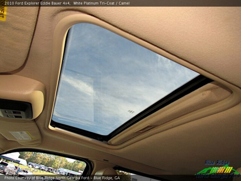 White Platinum Tri-Coat / Camel 2010 Ford Explorer Eddie Bauer 4x4