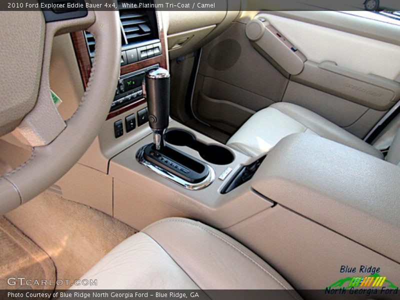 White Platinum Tri-Coat / Camel 2010 Ford Explorer Eddie Bauer 4x4