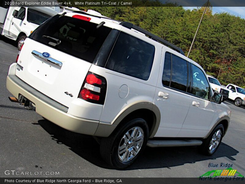 White Platinum Tri-Coat / Camel 2010 Ford Explorer Eddie Bauer 4x4