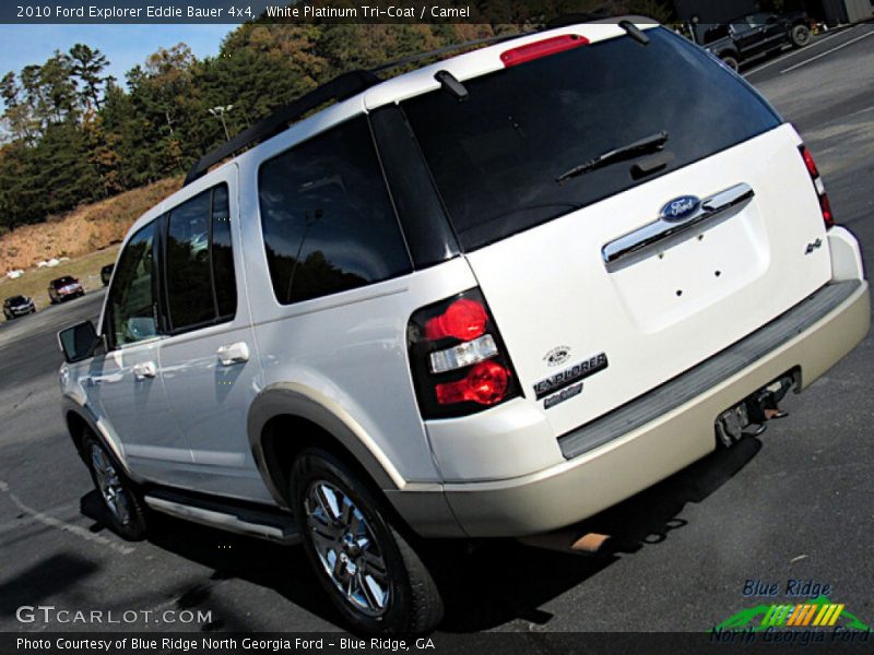 White Platinum Tri-Coat / Camel 2010 Ford Explorer Eddie Bauer 4x4
