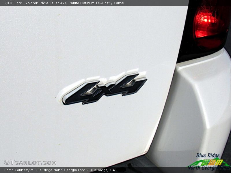 White Platinum Tri-Coat / Camel 2010 Ford Explorer Eddie Bauer 4x4