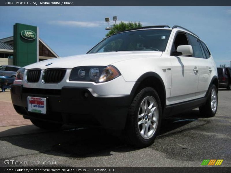 Alpine White / Black 2004 BMW X3 2.5i