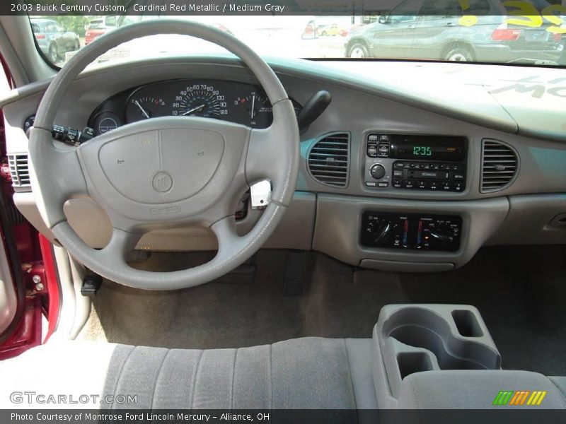 Cardinal Red Metallic / Medium Gray 2003 Buick Century Custom