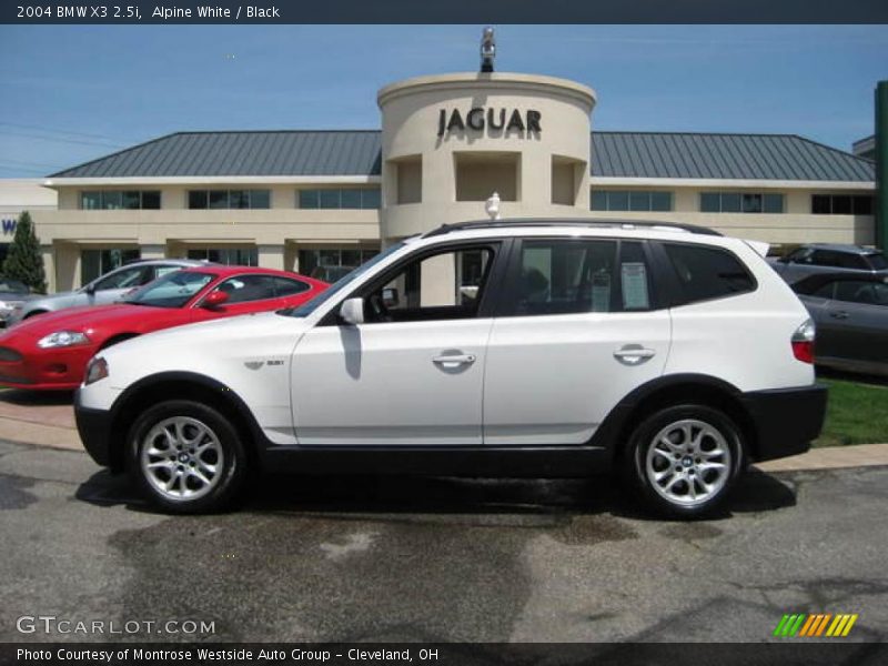 Alpine White / Black 2004 BMW X3 2.5i